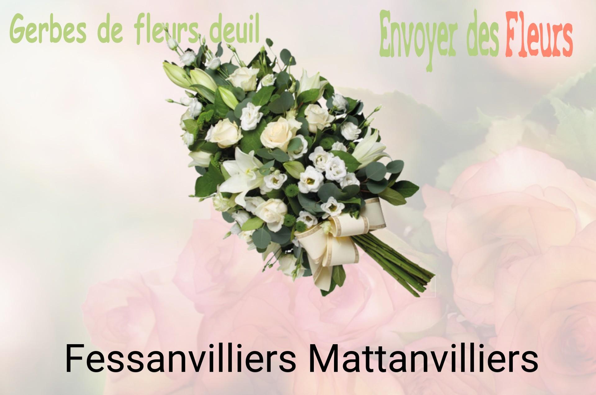 Gerbe de fleurs de deuil livrée à Fessanvilliers-Mattanvilliers